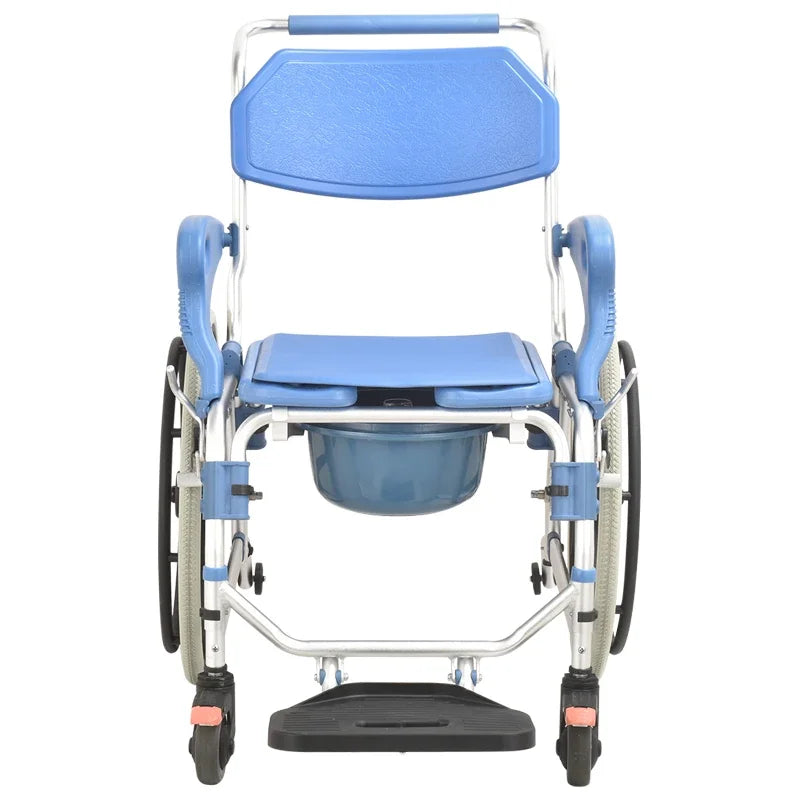 Electric Lifting Commode Chair for Disabled People Toilet     in India  Elderly Aluminum Blue 14kg