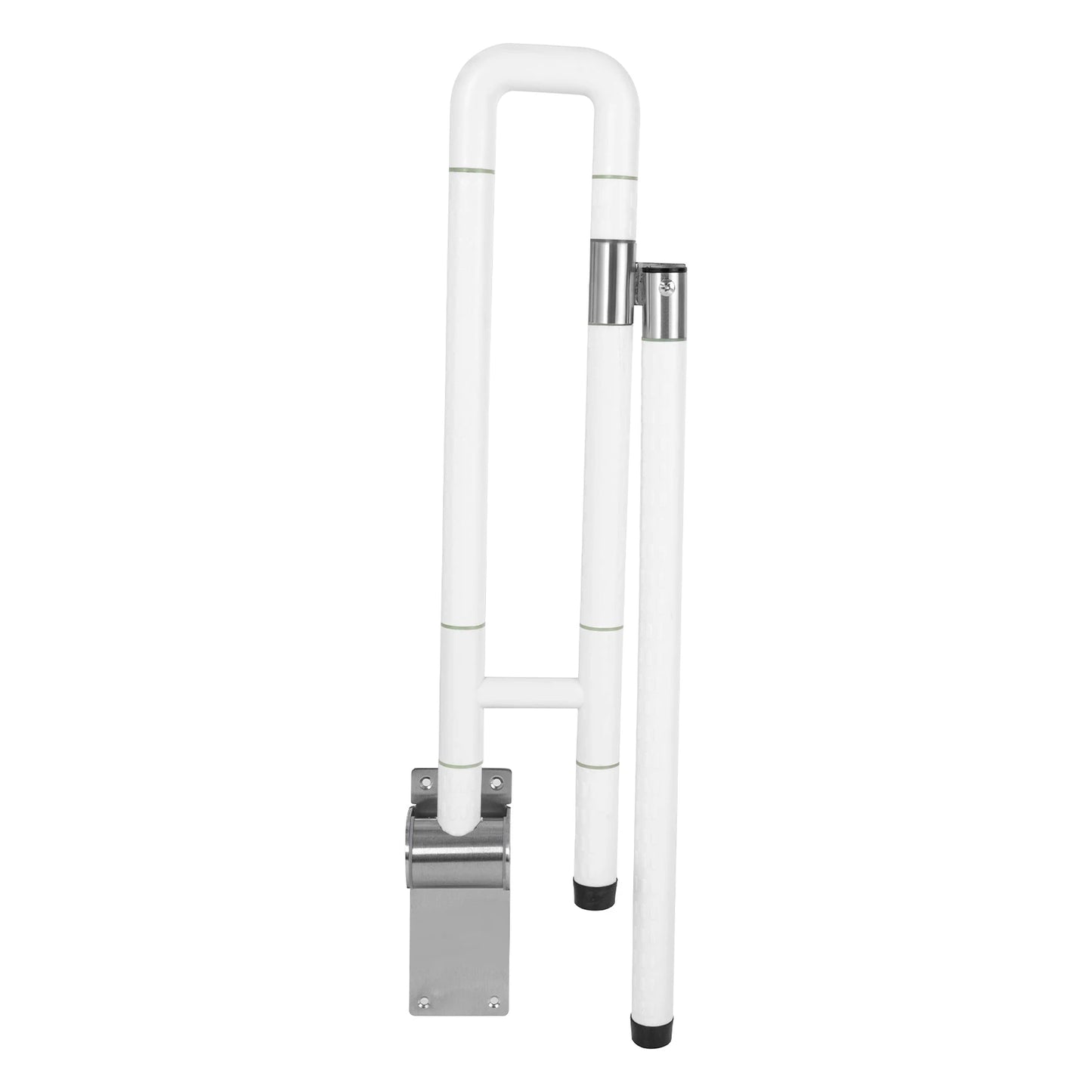 Toilet Handle Foldable Stainless Steel For Seniors Older People Handicap Bathroom 23.6 Inch