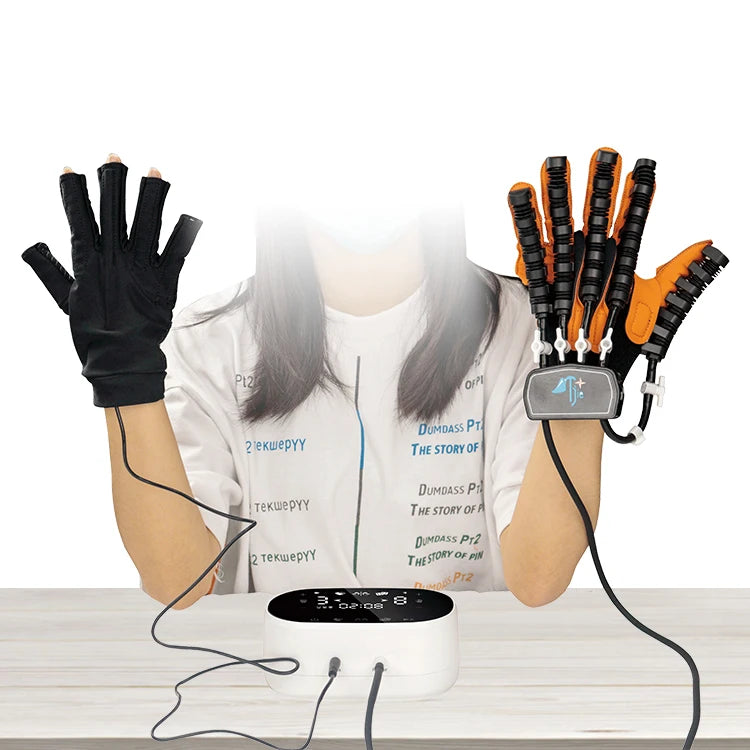 Premium Physical Therapy Electric Robotic Glove Hand Exerciser Stroke Rehabilitation Equipment