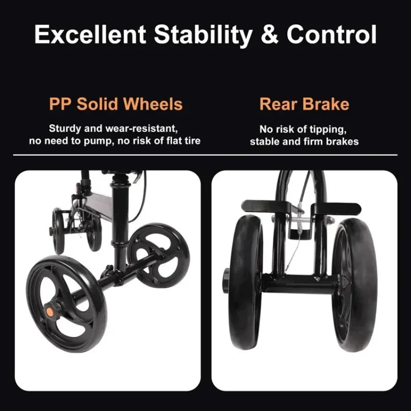 Knee Walker Physical Training Equipment Handicap Scooter Lightweight Disabled Walking Aids