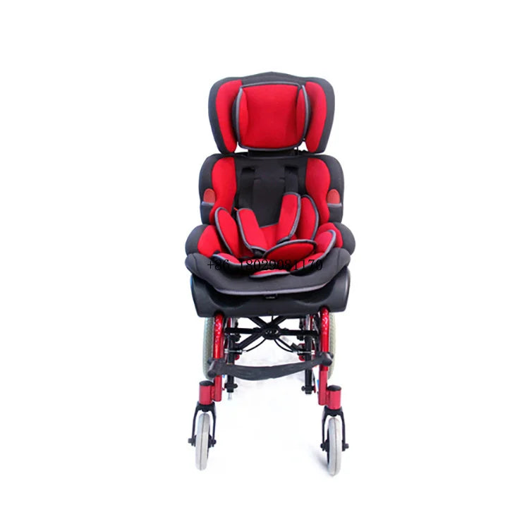 medical manual wheelchair with reclining backrest children cerebral palsy wheelchair factory wholesale