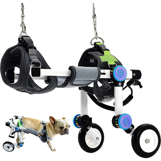 Pet Strollers, Dog Wheelchair,Fordable Dog Wheelchair for Back Legs,Assist Small Pets with Paralyzed Hind,Pet Strollers