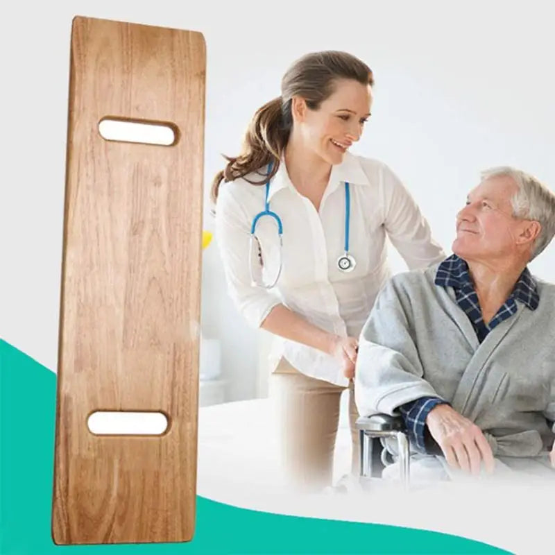 Washable Wooden Transfer Board Move Assist Slide Transfers Board Plate for Patient Senior Elderly Care Transfer Plate