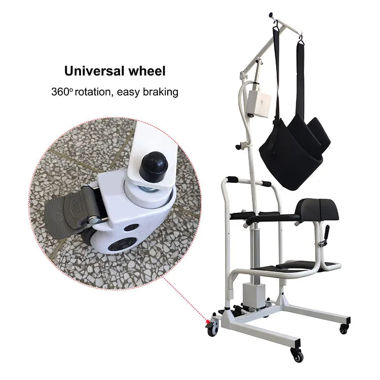 Senyang medical wheel toilet hydraulic lift chair move nursing patient transfer commode chair