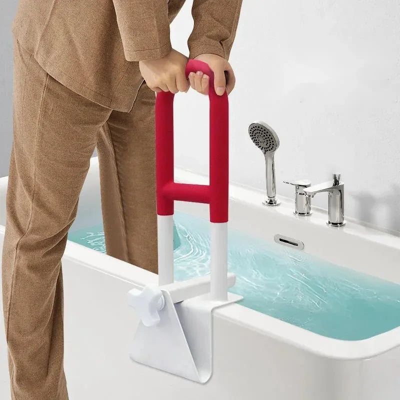 No Punching Pregnant Women Bathtub Handle Toilet Anti-skid Elderly Shower And Bath Handle Disabled Safety Rails Home Improvement