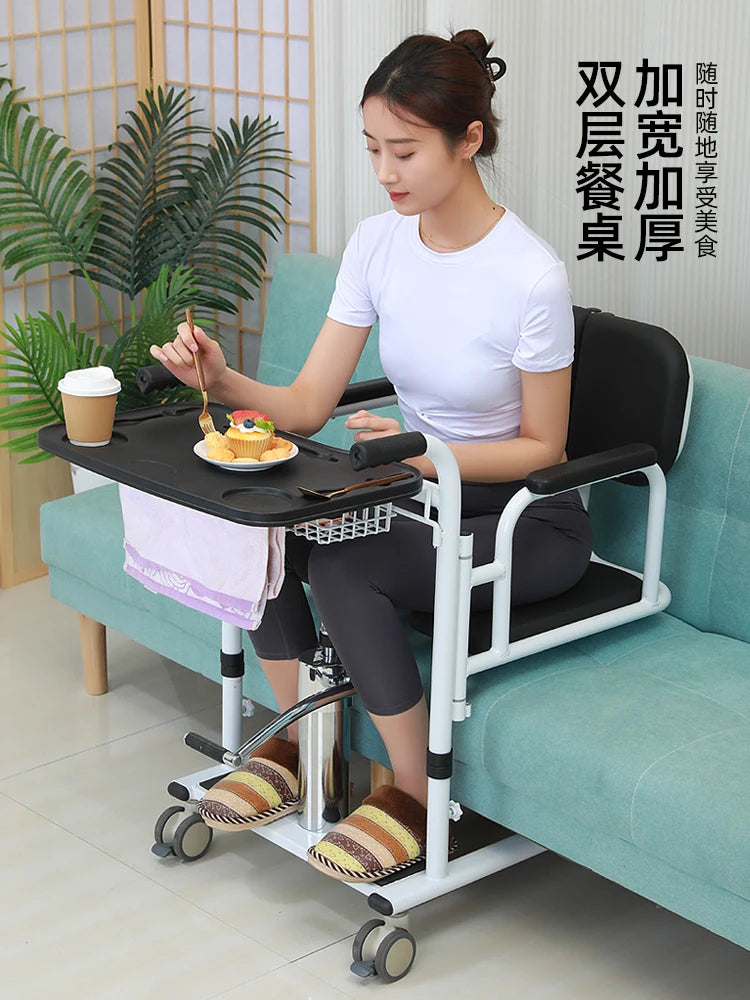 Multifunctional shifting machine nursing artifact for the elderly lying in bed Hydraulic lifting for disabled paralyzed patients