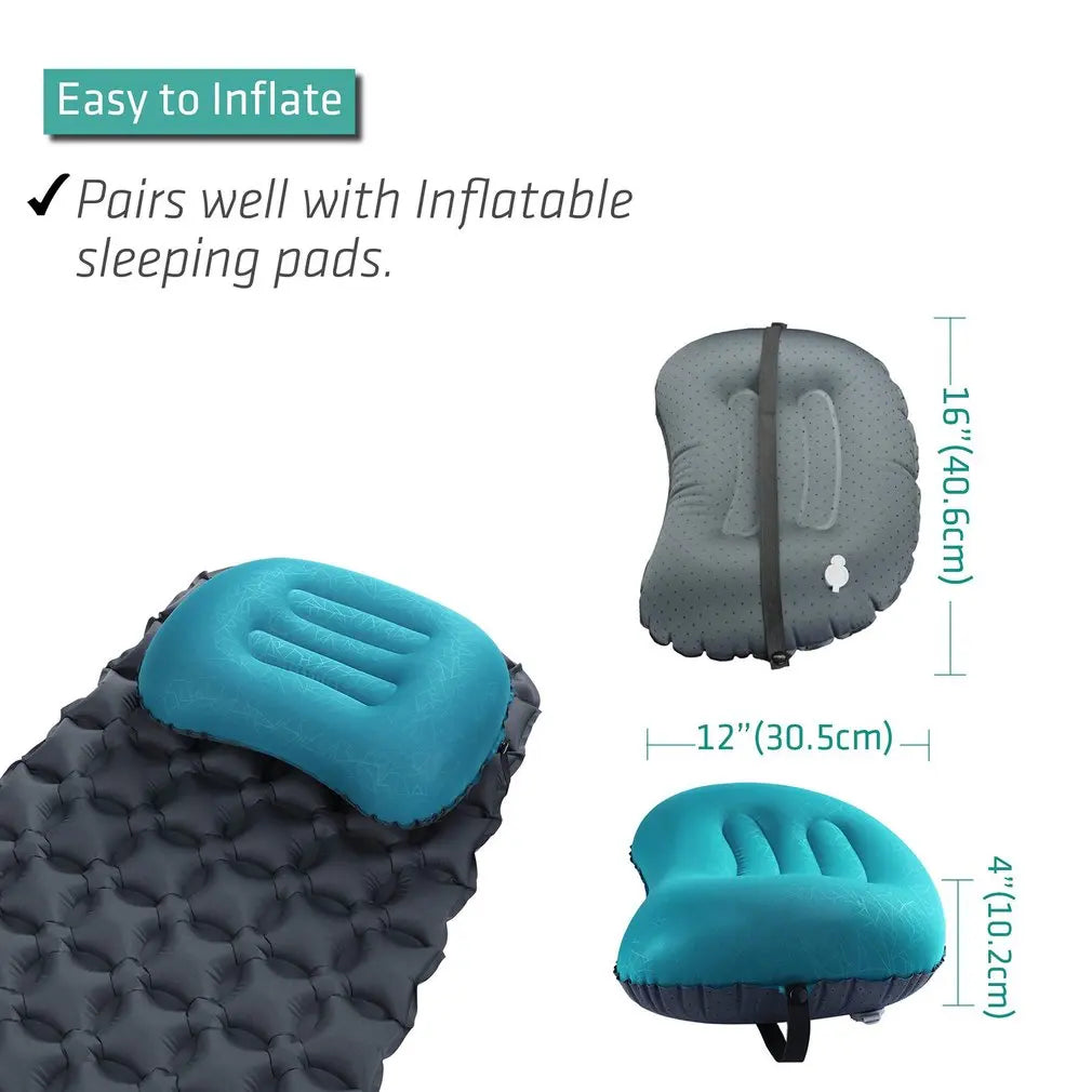 The Wild Portable Inflatable Pillow Outdoor Camping Waterproof Sun Protection Air Pillow Comfortable And Durable Hiking Pillow