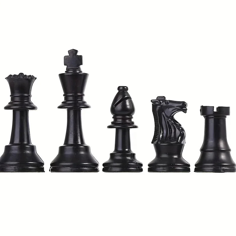 32 Full Chess Pieces/Plastic Complete Chess Game King Height 7.5CM，Chess Pieces Only