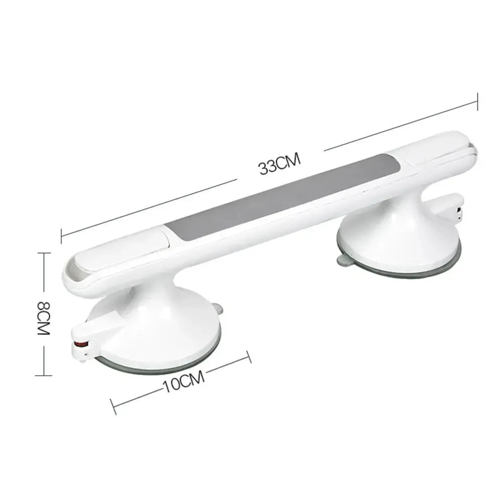 12 Inch Shower Bathtubs Handle with Strong Suction Cup No Drill Durable Safety Hand Rail Grab Bar for Seniors Elderly Handicap