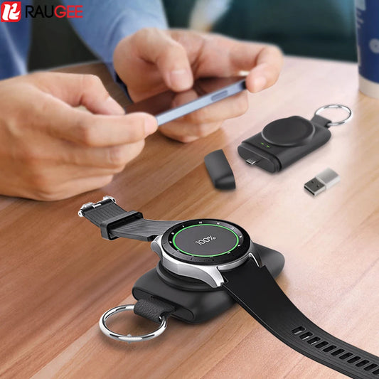 Wireless Charger For Galaxy Watch 6 Portable Type C Charging For Samsung Galaxy Watch 5 4 3 Pro Classic Charger 1400mAh