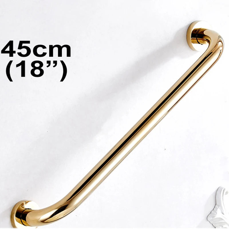 Grab Bar for Bathroom & Home, Bath & Shower Handle, Polished Gold, Senior Assist Safety Hand Rail