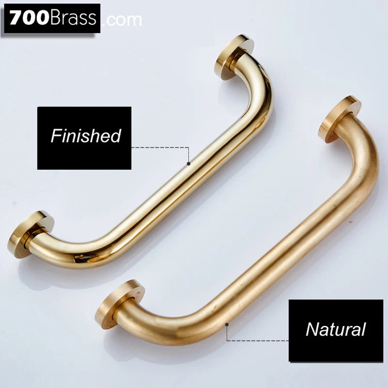 Grab Bar for Bathroom & Home, Bath & Shower Handle, Polished Gold, Senior Assist Safety Hand Rail