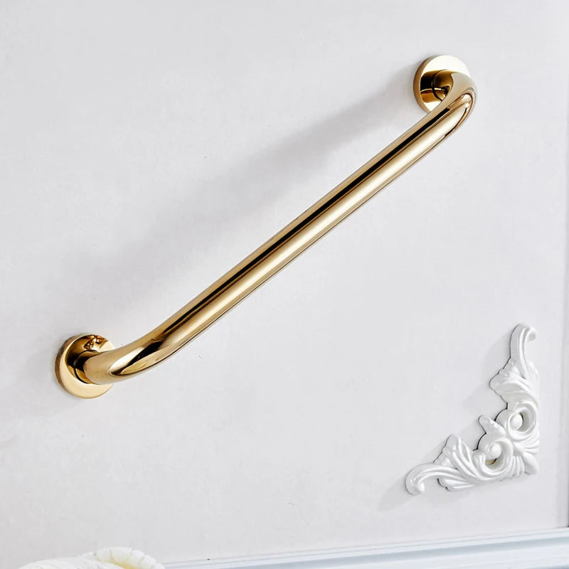 Grab Bar for Bathroom & Home, Bath & Shower Handle, Polished Gold, Senior Assist Safety Hand Rail