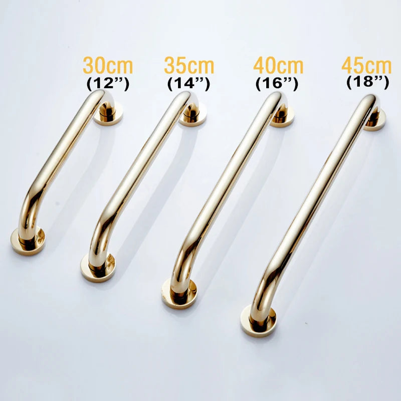 Grab Bar for Bathroom & Home, Bath & Shower Handle, Polished Gold, Senior Assist Safety Hand Rail